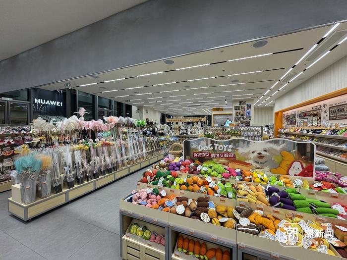 宠物玩具区域 记者 金檬 摄